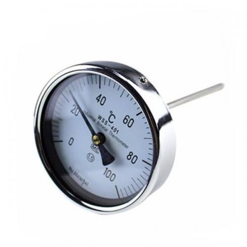 Seismic resistant bimetallic thermometer