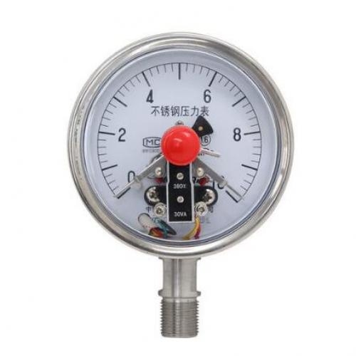 Vibration resistant electric contact pressure gauge